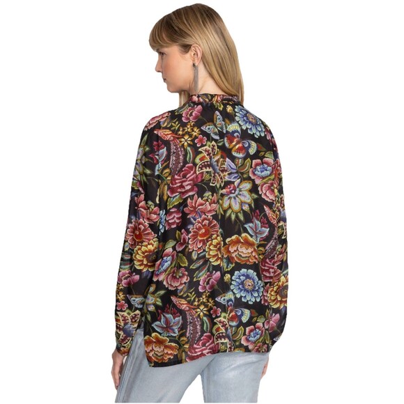 Johnny Was Sz XL The Audrey Oversized Silk Blouse NWT - Picture 3 of 8
